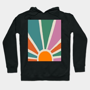 Abstract sunset 80s style Hoodie